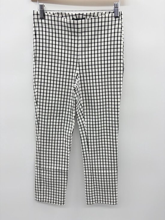 Adrianna Papell Pants - Adrianna Papell Womens Size 4‎ Plaid Print Pull On Stretch Cropped Ankle Pants